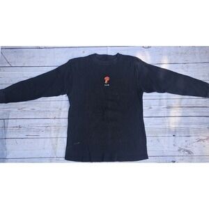 R.E.M. Vintage Rare Black Thermal Long Sleeve Shirt - What's The Frequency '?'
